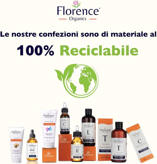 Bio Vitamin C and Vit E. Serum Face Hyaluronic Acid Anti-Wrinkles, Anti-Smudges, and Anti-Aging Also for Eye Contour. Comfortable Travel Version in Recyclable PET. -30 ml