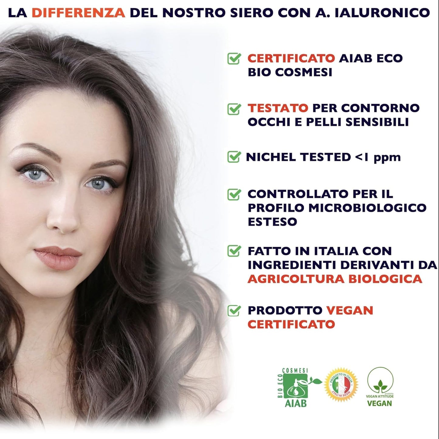 Bio Serum with Pure Hyaluronic Acid with 3 Molecular Weights, Vitamin C and Known Anti-Wrinkle and Anti-Aging Agents. Organic, Vegan, Moisturizing and Brightening - 60 ml